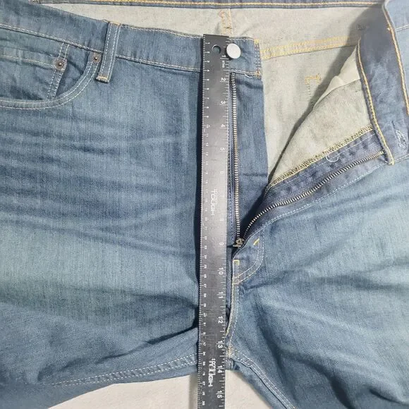 Levi's 502 Jeans Mens 48x32 Blue Wash Tapered Zip Fly Stretch Denim Big & Tall - Picture 5 of 13